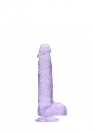6" / 15 cm Realistic Dildo with Balls Purple - Afbeelding 4