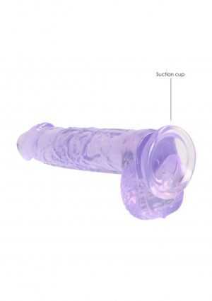6" / 15 cm Realistic Dildo with Balls Purple - Afbeelding 5