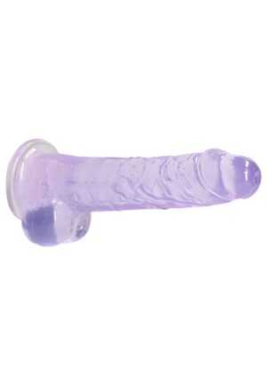 8" / 19 cm Realistic Dildo with Balls Purple - Afbeelding 6