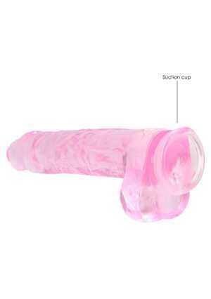 9" / 22 cm Realistic Dildo with Balls Pink - Afbeelding 5