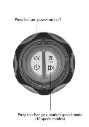 Realisic 10 speed Vibrator - Black - Afbeelding 8