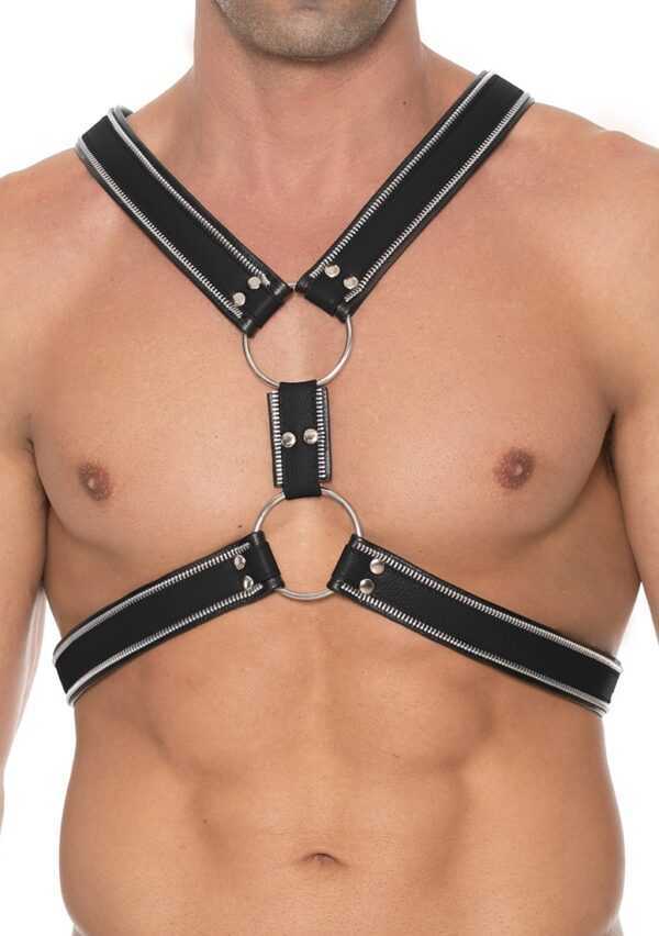 Z Series Scottish Harness - Leather - Black/Black - L/XL