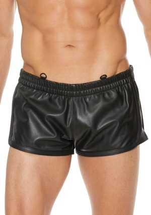Versatile Shorts - Premium Leather - Black/Black - L/XL