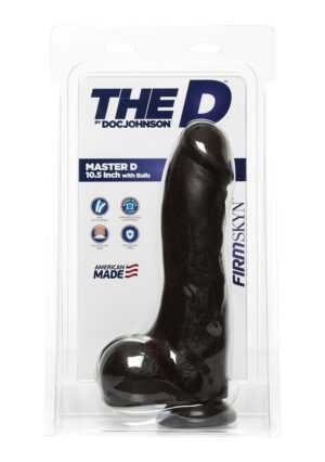 The D - Master D - 10.5 Inch w Balls Firmskyn - Chocolate - Afbeelding 2