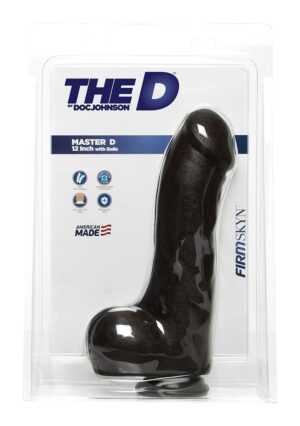 The D - Master D - 12 Inch w Balls Firmskyn - Chocolate - Afbeelding 2