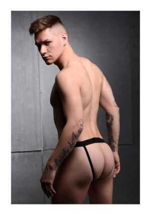 SM Hollow Silicone Dildo Strap-On - Black - Afbeelding 7