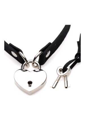 Lock-It Heart Lock and Key Choker - Afbeelding 3