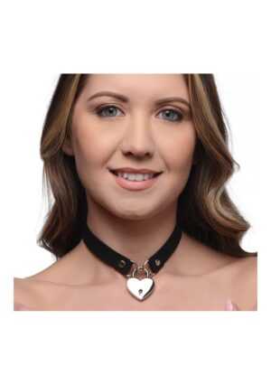 Lock-It Heart Lock and Key Choker - Afbeelding 5