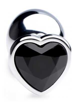 BS Black Heart Gem Anal Plug - Large - Afbeelding 3