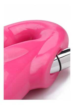 7X Revolver Slim Vibrating Strapless Strap-On Pink - Afbeelding 6