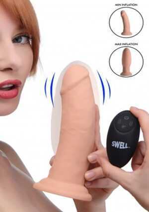 Swell 7X Inflatable & Vibrating 7" Silicone Dildo - Afbeelding 3
