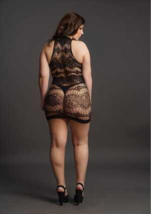 Criss Cross Neck Mini Dress - Black - OSX - Afbeelding 8