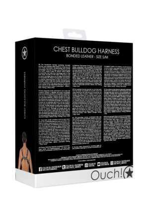 Chest Bulldog Harness - S/M - Black - Afbeelding 3
