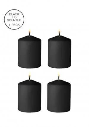 Tease Candles - Disobedient Smell - 4 Pieces - Black - Afbeelding 1