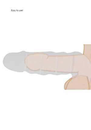 Penis Sleeve - 7"/ 17 cm - Tan - Afbeelding 9