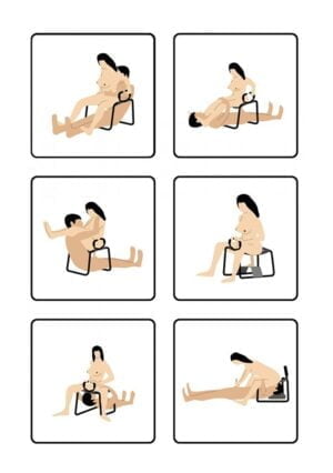 Bangin Bench EZ-Ride Sex Stool + Handles - Black - Afbeelding 5