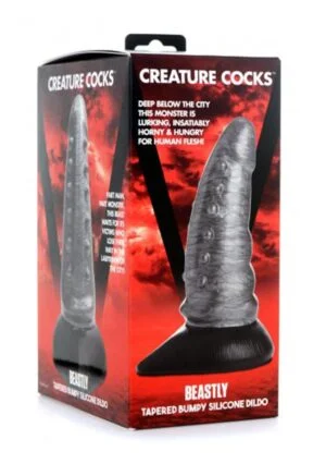 Beastly Tapered Bumpy Silicone Dildo - Afbeelding 2