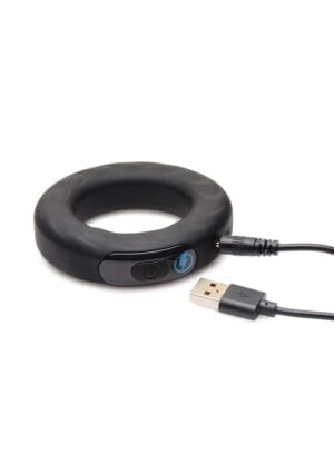 Vibrating and E-Stim Silicone Cock Ring w/ RC 45mm - Afbeelding 5