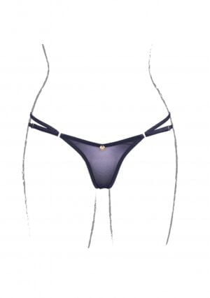 Ella - Thong Sliders and Golden Details - Black - OS - Afbeelding 9