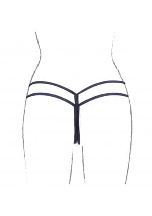 Ella - Thong Sliders and Golden Details - Black - OS - Afbeelding 10