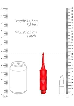 Circe - ABS Bullet With Sleeve - 10-Speeds - Red - Afbeelding 4