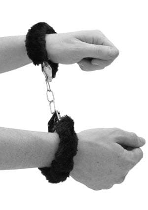 Pleasure Furry Hand Cuffs - With Quick-Release Button - Afbeelding 8
