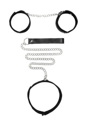 Velcro Collar With Leash And Hand Cuffs - Afbeelding 6