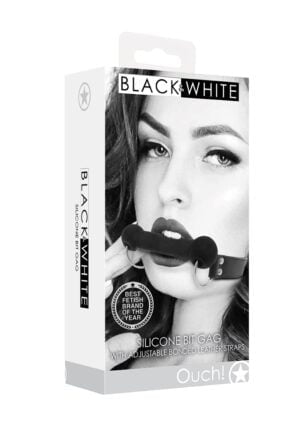 Silicone Bit Gag - With Adjustable Bonded Leather Straps - Afbeelding 2