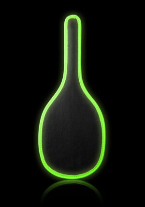Round Paddle - Glow in the Dark - Neon Green/Black - Afbeelding 1