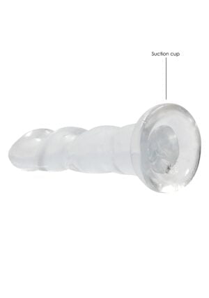 7'' / 17cm Non Realistic Dildo Suction Cup - Transparent - Afbeelding 4