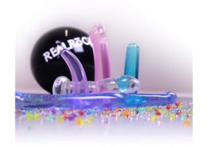 7'' / 17cm Non Realistic Dildo Suction Cup - Transparent - Afbeelding 6