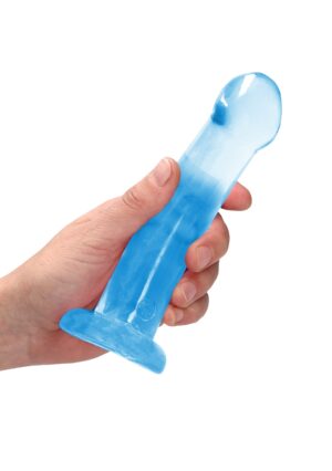 6.7'' / 17cm Non Realistic Dildo Suction Cup - Blue - Afbeelding 5