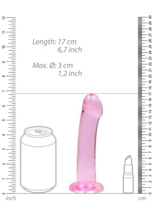 6.7'' / 17cm Non Realistic Dildo Suction Cup - Pink - Afbeelding 3