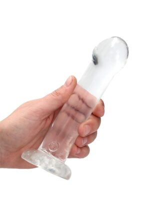 6.7'' / 17cm Non Realistic Dildo Suction Cup - Transparent - Afbeelding 5