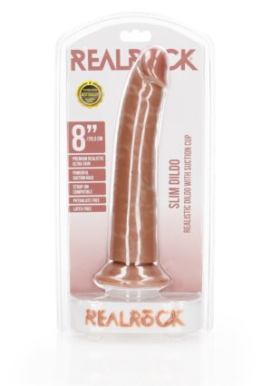 Dildo without Balls with Suction Cup - 8''/ 20.5 cm -- tan - Afbeelding 2