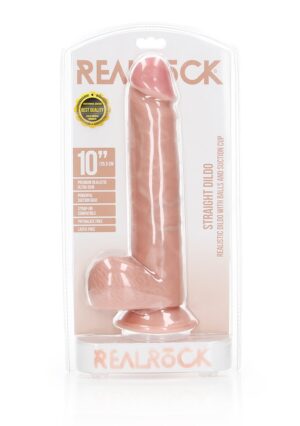 Dildo with Balls and Suction Cup - 10''/ 25.5 cm - flesh - Afbeelding 2