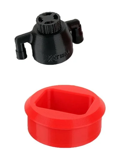 insert square pad & large cap for banger station