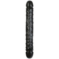 Jr. Veined Double Header Black 12inch Silagel (30x4.25cm)