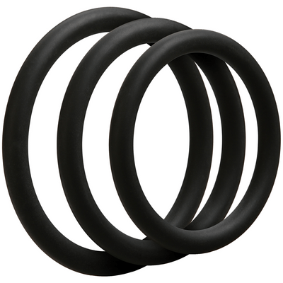 optimale c ring 3 set black thin OptiMALE C-Ring 3 Set Black Thin