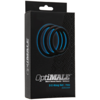 OptiMALE C-Ring 3 Set Black Thin