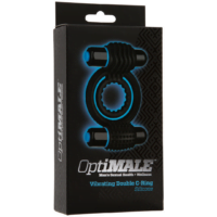 OptiMALE C-Ring Vibrating Black Double