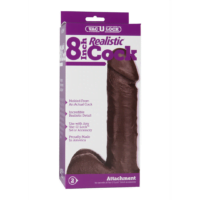 Vac-U-Lock - 8 Inch Realistic Cock - Black