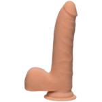 The D - Realistic D - Slim 7 Inch with Balls - Ultraskyn - Flesh