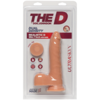 The D - Realistic D - Slim 7 Inch with Balls - Ultraskyn - Flesh