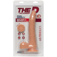 The D - Realistic D - Slim 9 Inch with Balls - Ultraskyn - Flesh