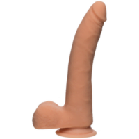 The D - Realistic D - Slim 9 Inch with Balls - Ultraskyn - Flesh