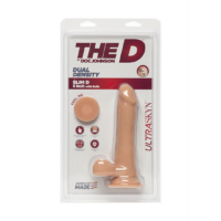 The D - Slim D - 6.5 Inch with Balls - Flesh