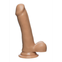 The D - Slim D - 6.5 Inch with Balls - Firmskyn - Flesh