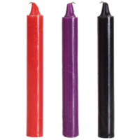 Japanese Drip Candles Set Red Black Purple