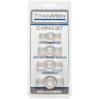 TitanMen - Cock Ring Set Clear